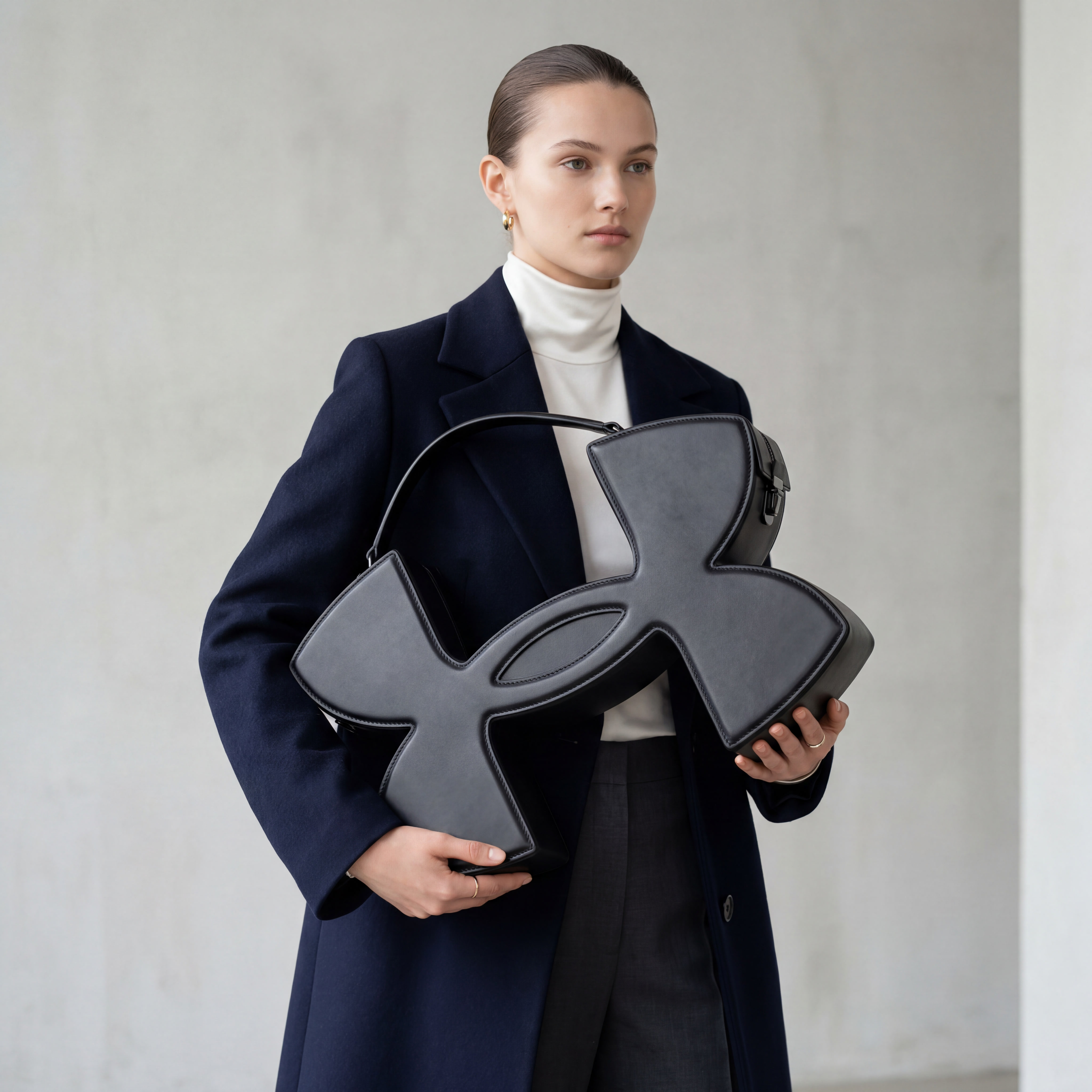 Ultra-detailed hyper-realistic editorial fashion photograph 
