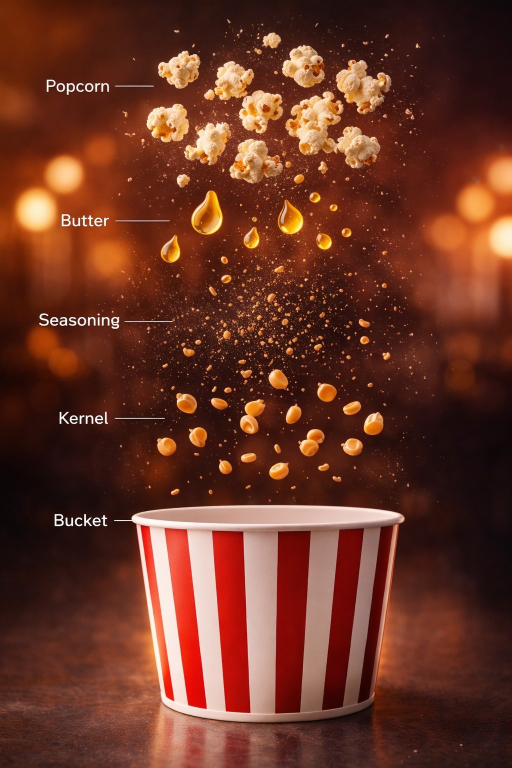 Start with a clean popcorn product shot ;
→ open Kling AI