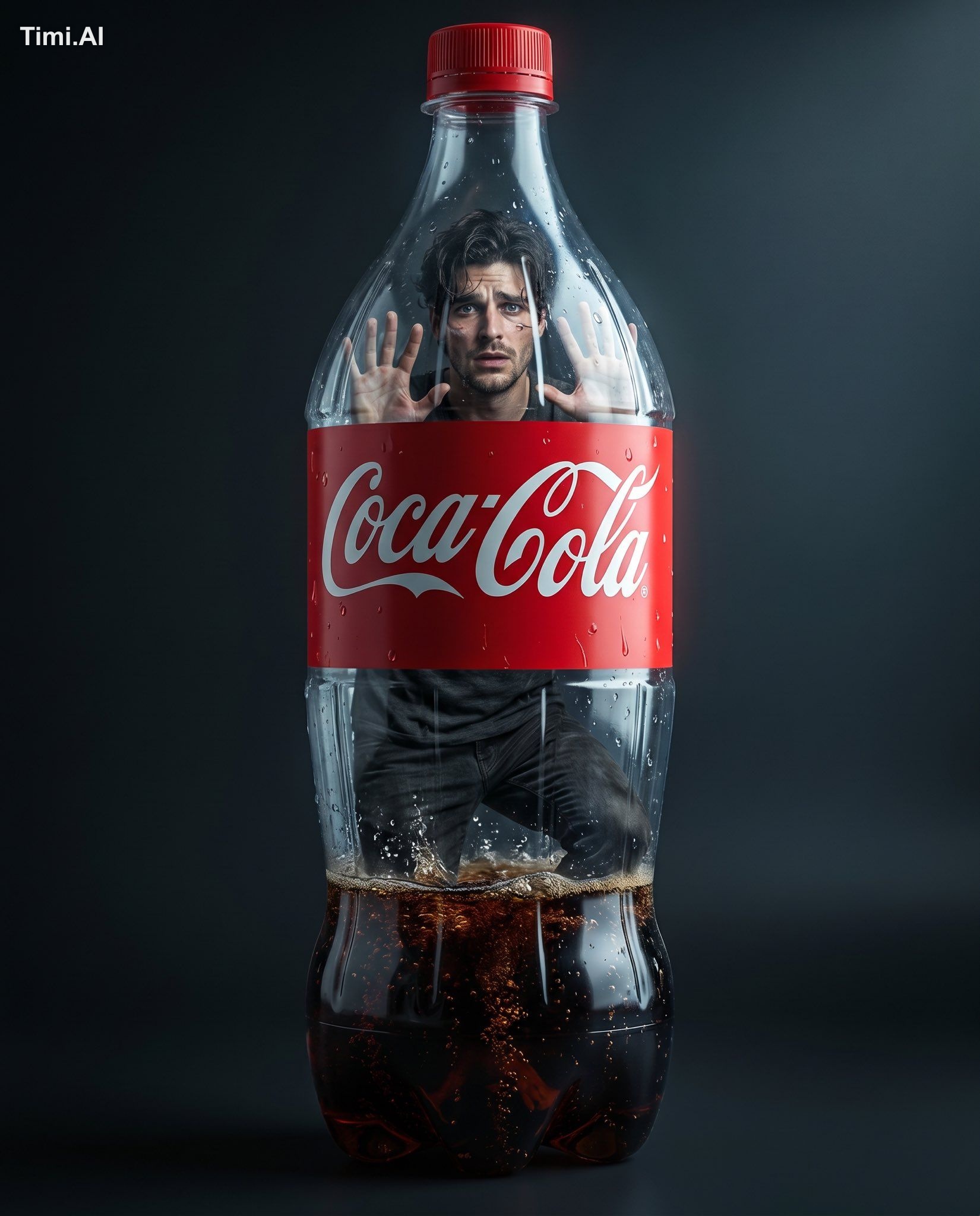 Ultra-realistic surreal conceptual advertisement photo of a