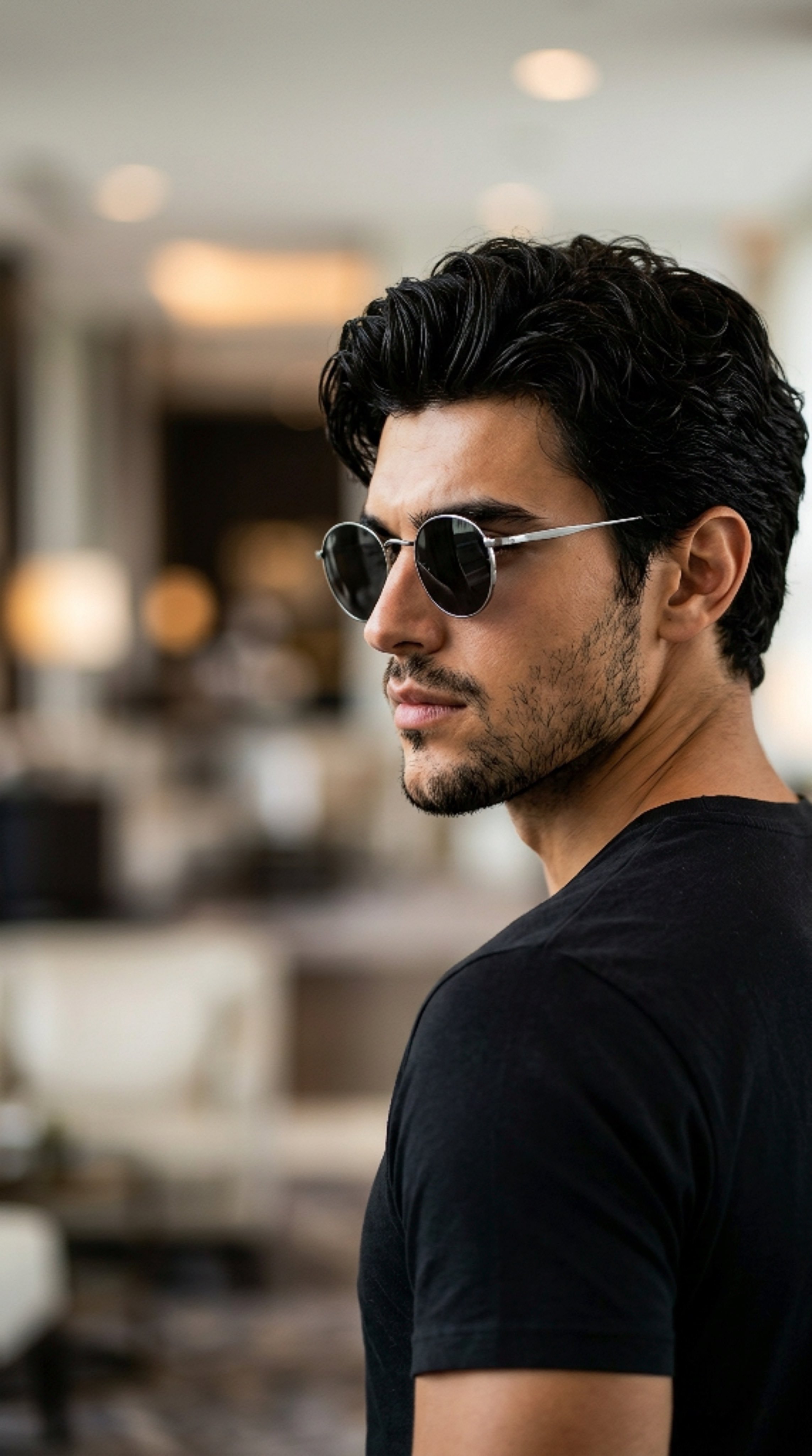 Create an ultra-realistic cinematic dark portrait using the