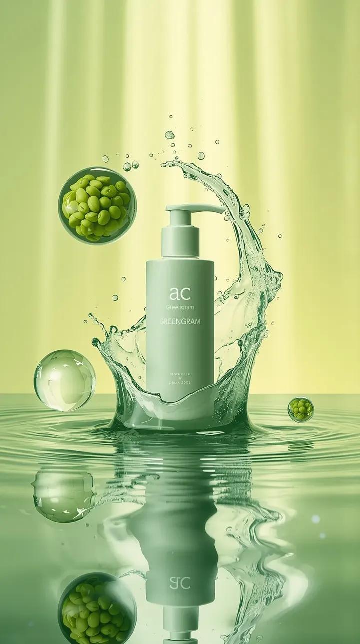 Create a high-end cinematic skincare advertisement based on 