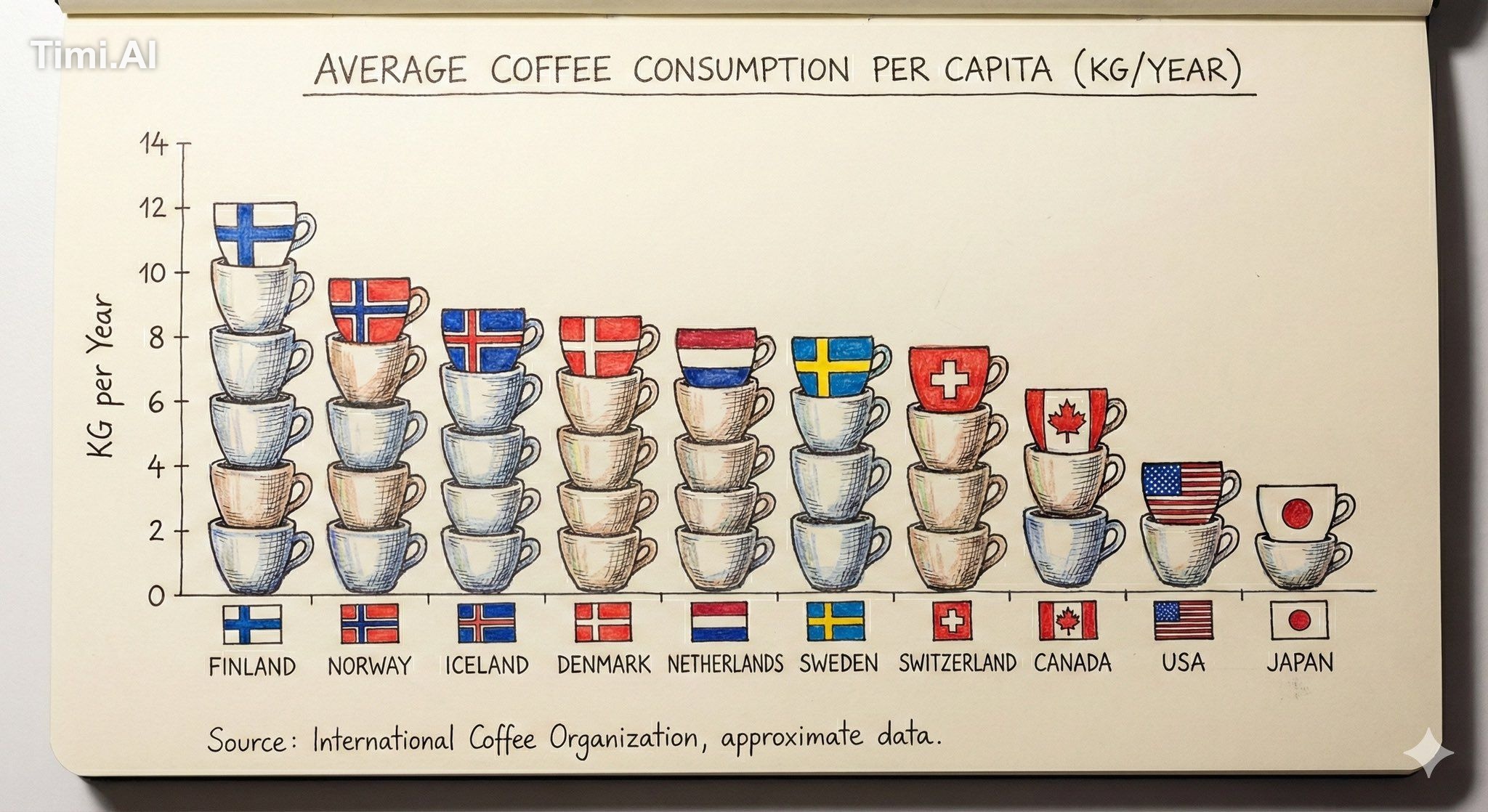 [A hand-drawn infographic sketch on cream-colored sketchbook