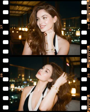 Ultra-realistic vertical disposable-camera contact sheet col