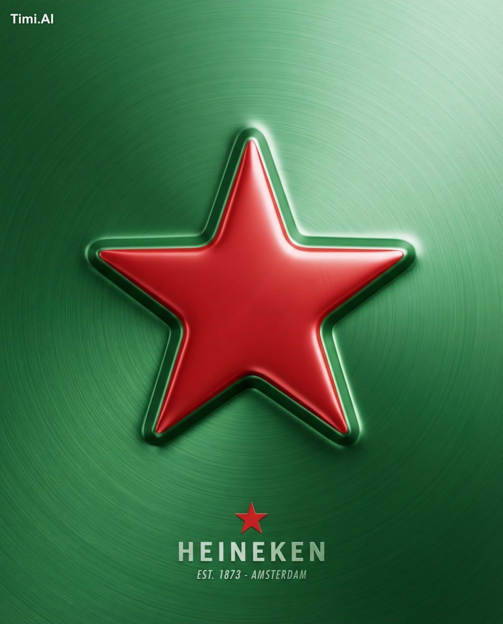 the logo must read as PUSHED OUTWARD FROM the surface, risin