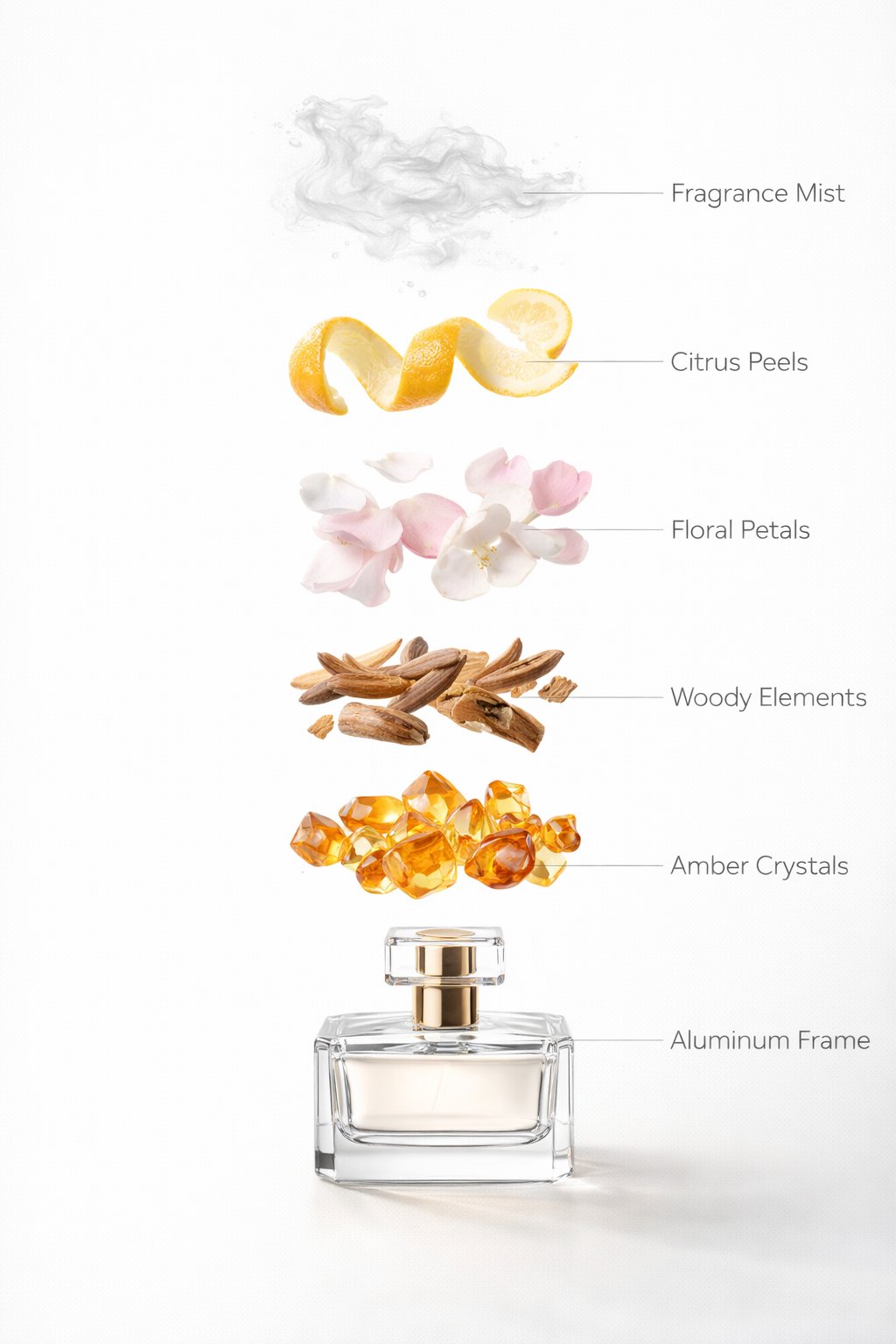 The perfume start to round spin while ingredients separate g