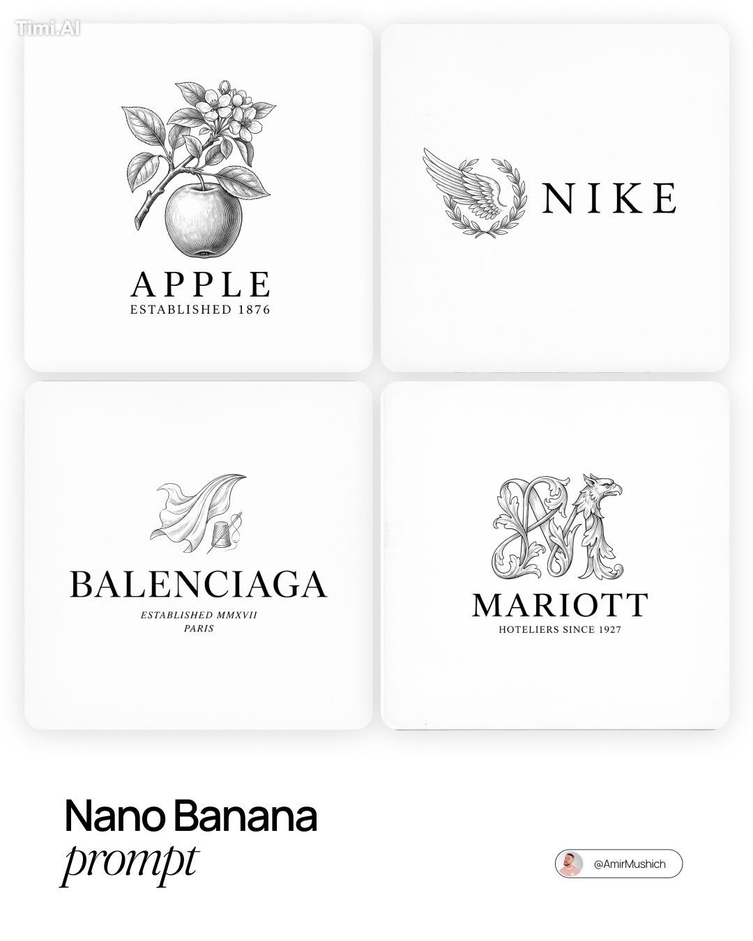 [BRAND NAME]. 
Act as a master engraver creating a refined, 