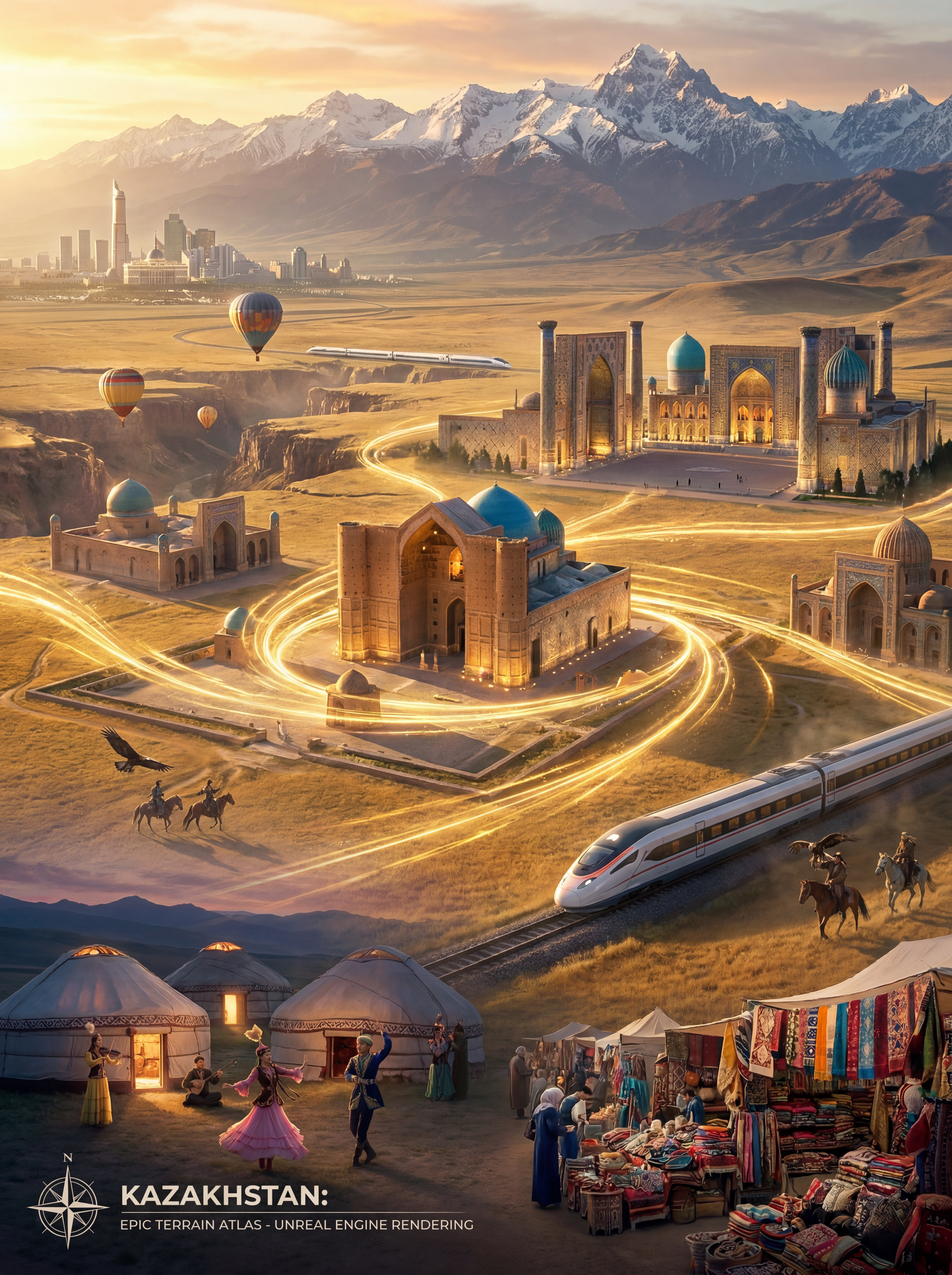 Create a visually unforgettable cinematic travel campaign fo