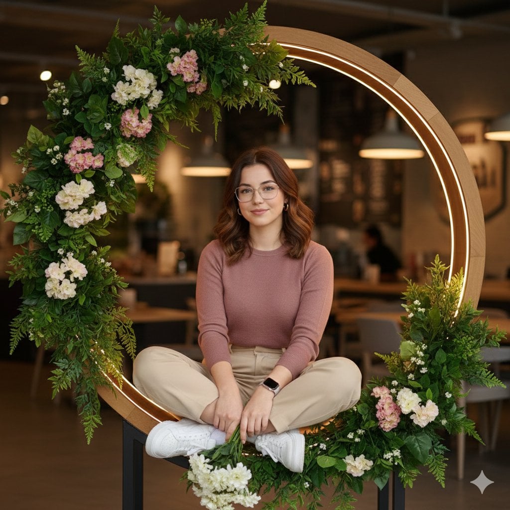 Create an ultra-realistic, high-end lifestyle portrait of on