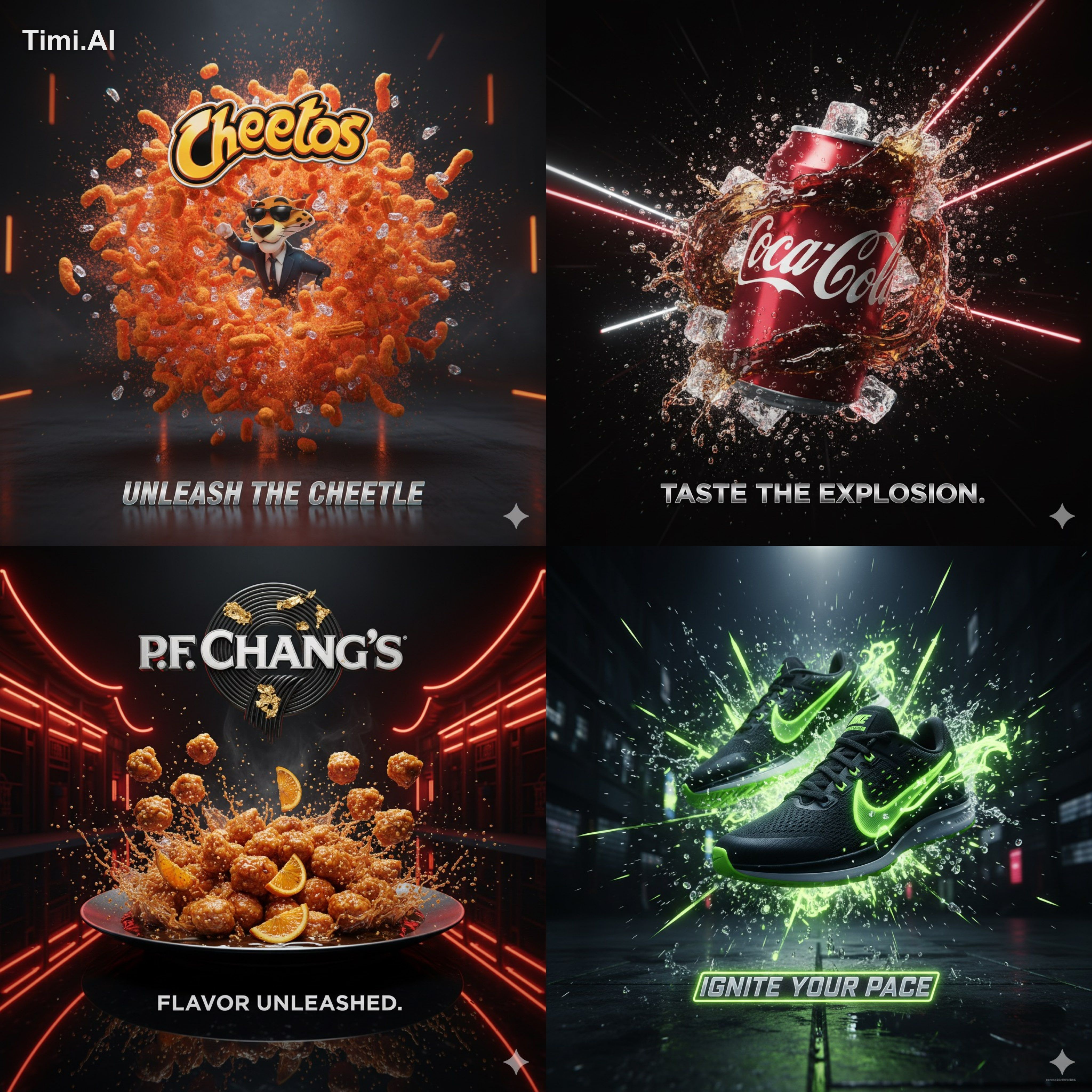 Cinematic 3D action-packed advertisement of [PRODUCT], captu