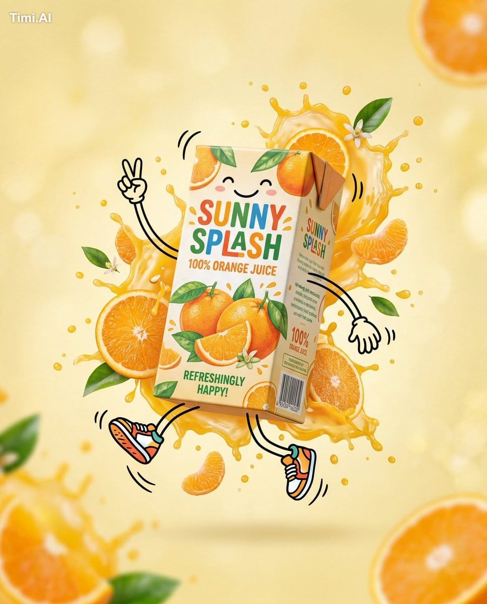 A professional product advertisement photography for a juice