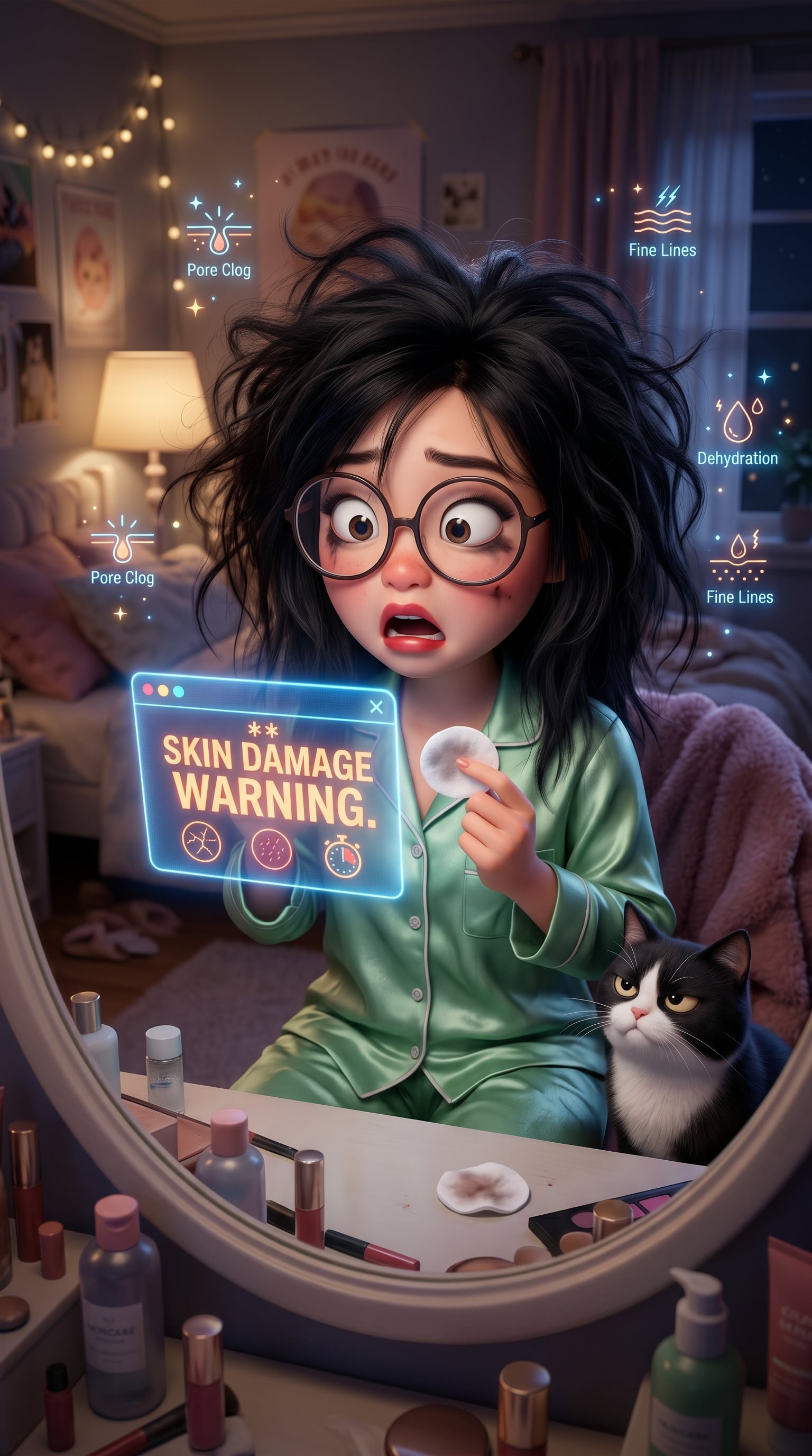 Create image of a humorous Hyper-realistic 3D render in the