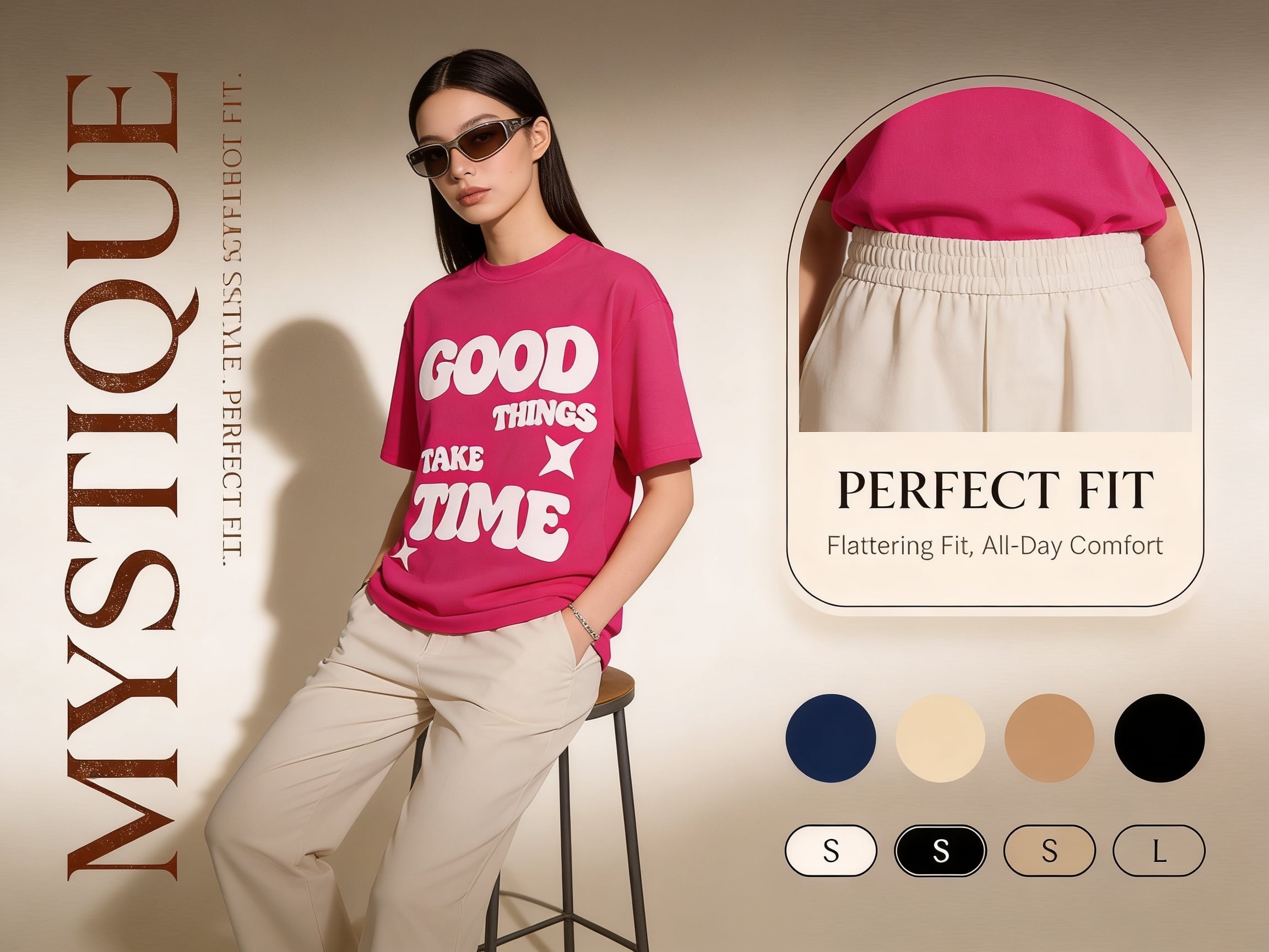 Luxury fashion advertisement poster, ultra-premium editorial