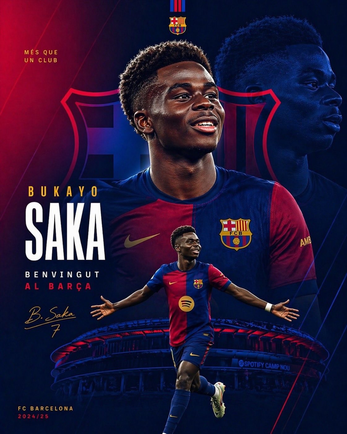 👇

Create a high-end football transfer announcement poster 