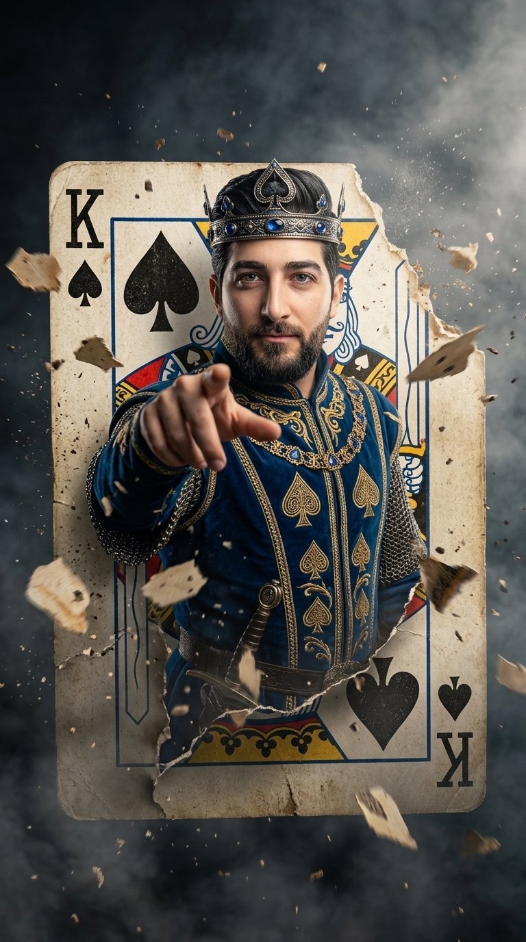 Brilliant prompt! The King of Spades and Queen of Hearts loo