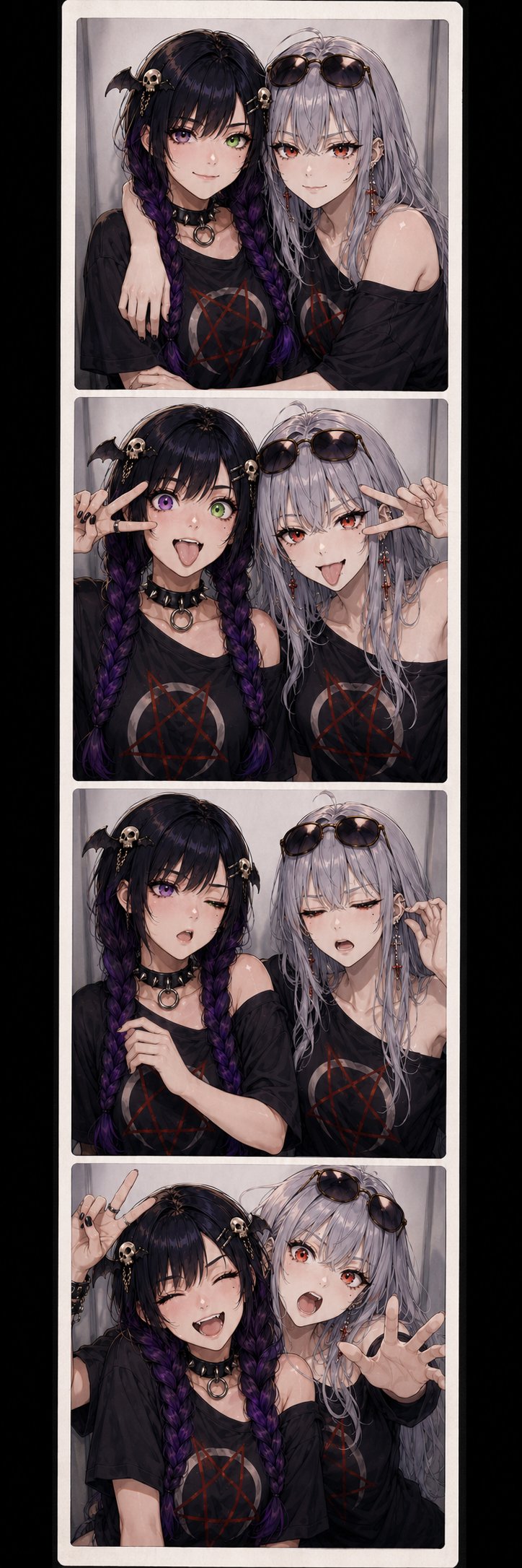 PHOTO BOOTH CHAOS 📸✨💜💚

Today's prompt built by My Boo @M
