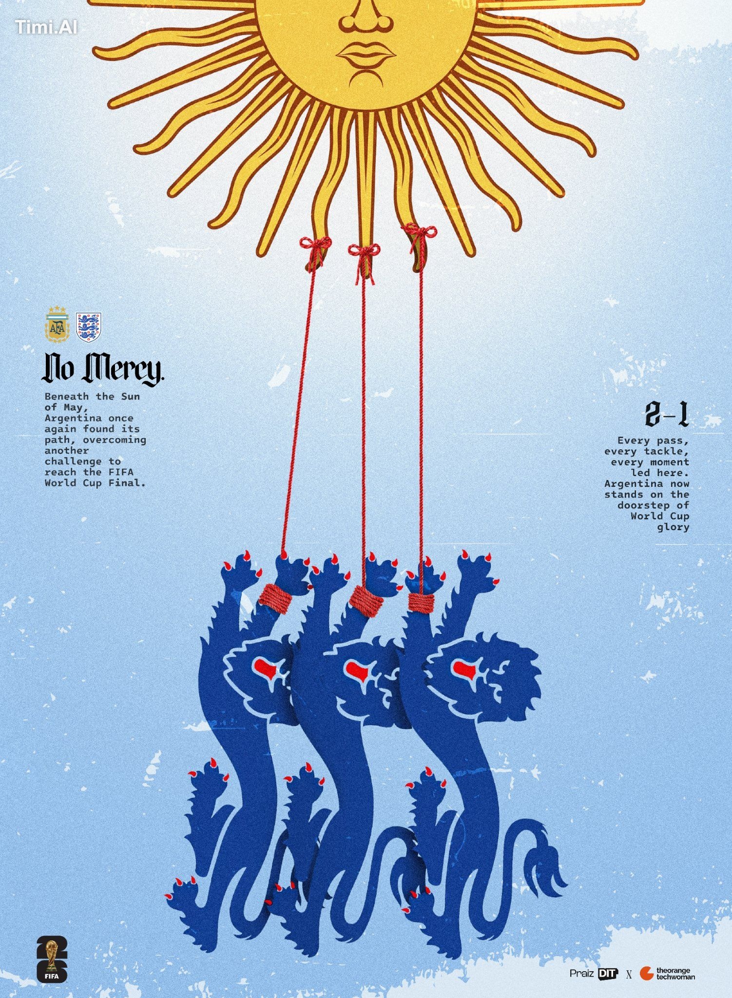 FIFA quarter-finals poster.
In collaboration with @orangete