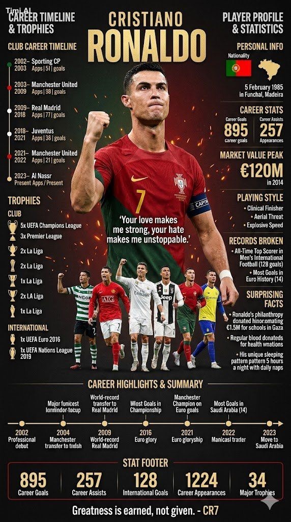 Create a highly detailed cinematic sports infographic poster