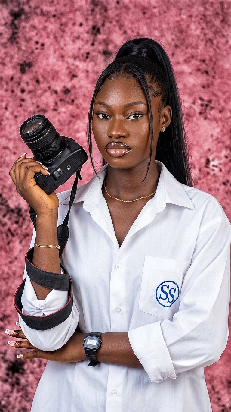Prompt 👇
Using the image attached with the facial features