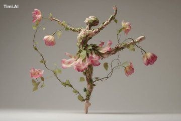 The [subject] appears as if organically grown from intertwin