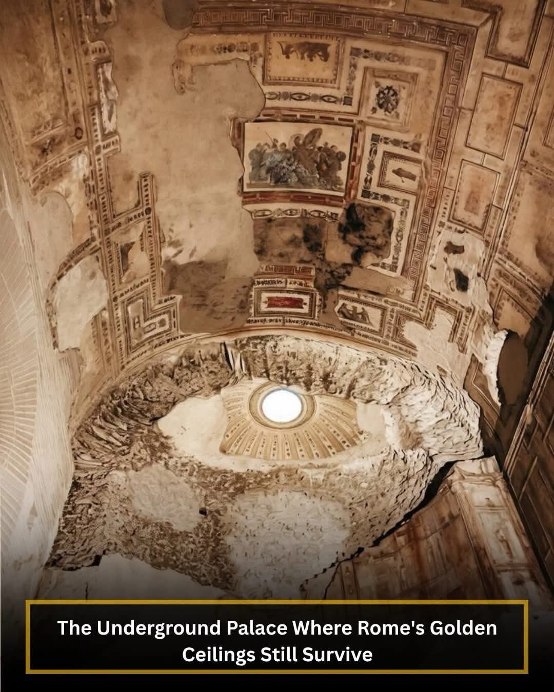 How is it that they just buried intact buildings & built